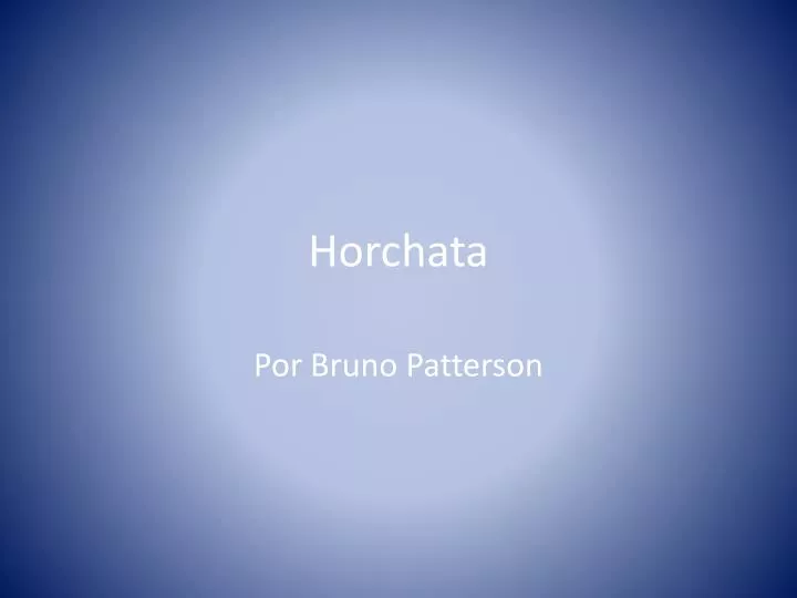horchata