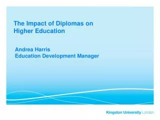 The Impact of Diplomas on Higher Education