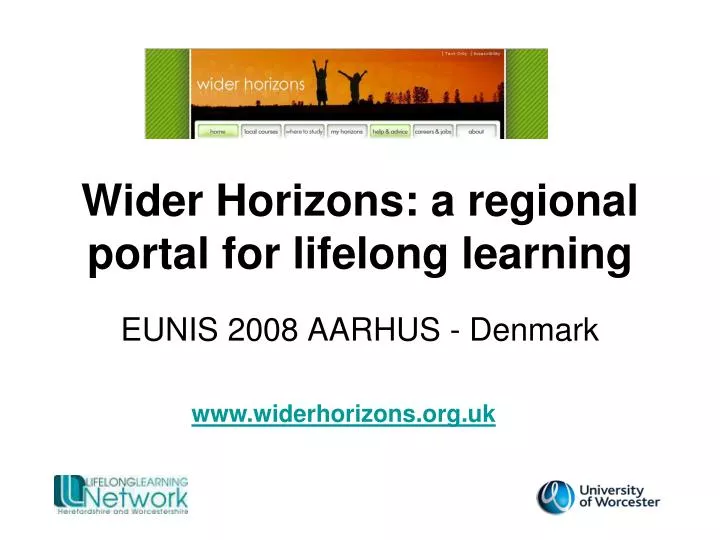 wider horizons a regional portal for lifelong learning