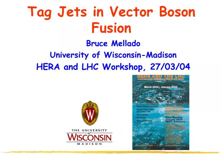 tag jets in vector boson fusion