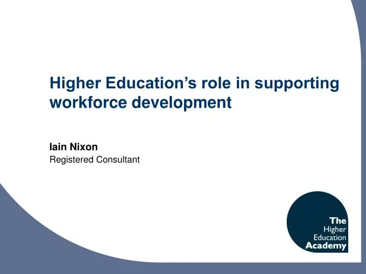 higher education s role in supporting workforce development