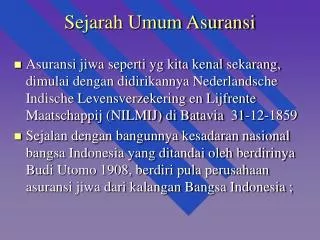 sejarah umum asuransi