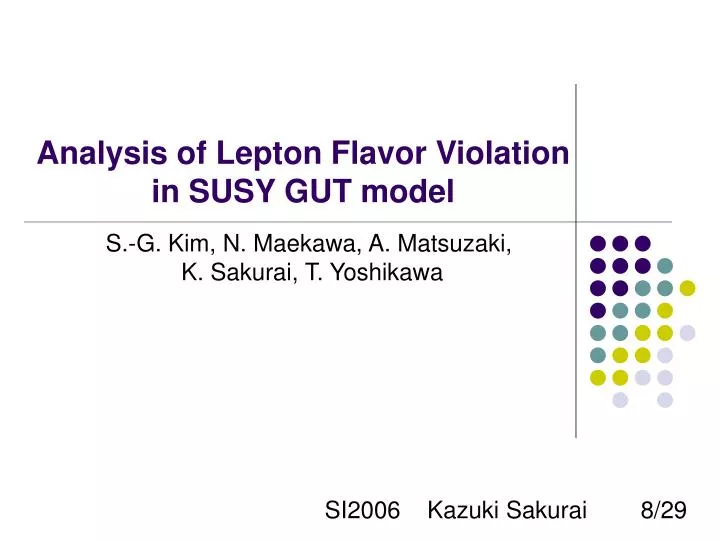 analysis of lepton flavor violation in susy gut model