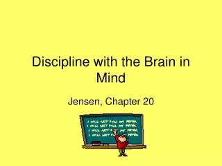 Discipline with the Brain in Mind