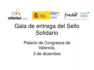 gala de entrega del sello solidario