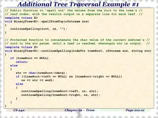 Additional Tree Traversal Example #1