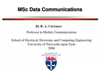 MSc Data Communications