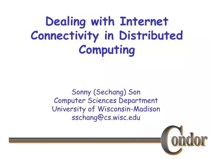 dealing with internet connectivity in distributed computing