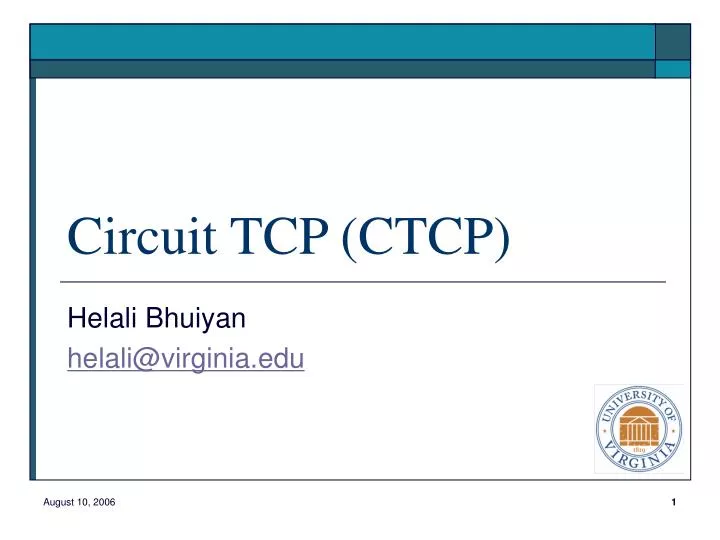 circuit tcp ctcp