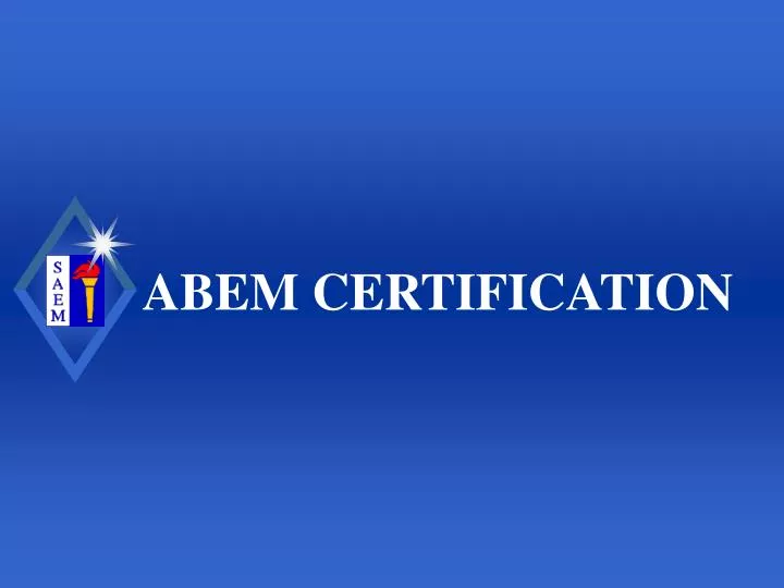 abem certification