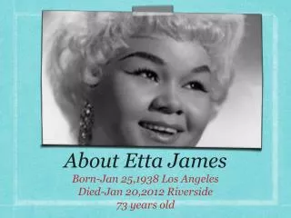 About Etta James