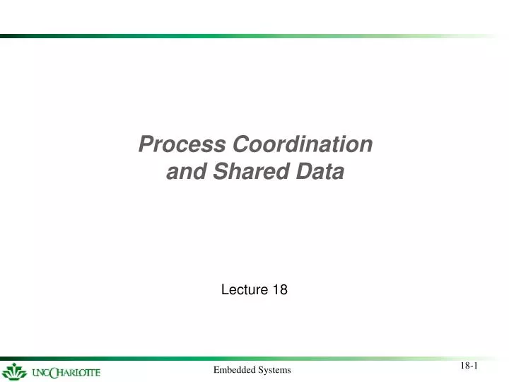 process coordination and shared data