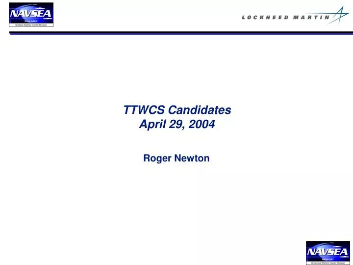 ttwcs candidates april 29 2004