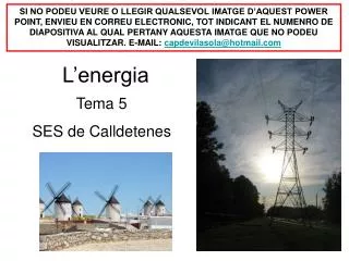 l energia