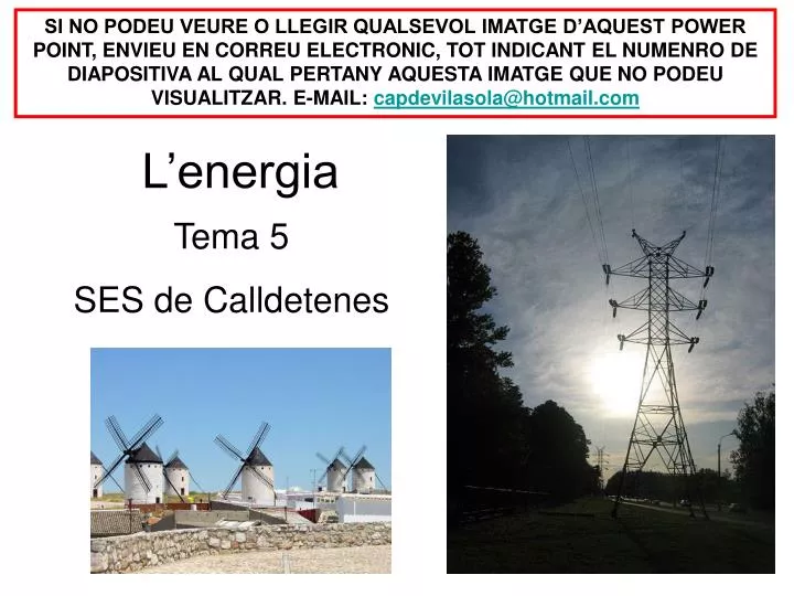 l energia