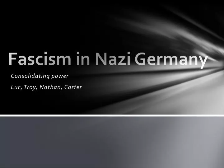 fascism in nazi germany