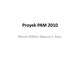 proyek pam 2010