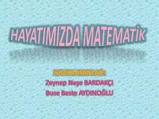 hayatimizda matemat k