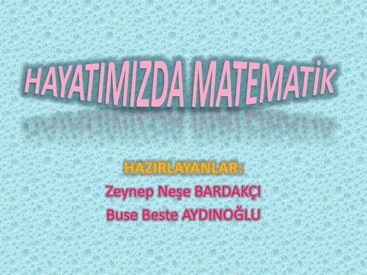 hayatimizda matemat k