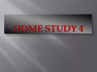 home study 4