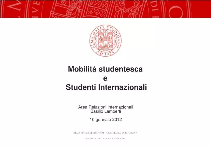 mobilit studentesca e studenti internazionali