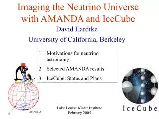 Imaging the Neutrino Universe with AMANDA and IceCube