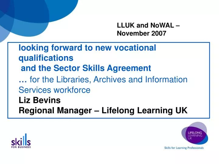 liz bevins regional manager lifelong learning uk