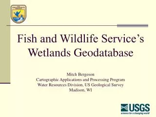 Wetlands Geodatabase