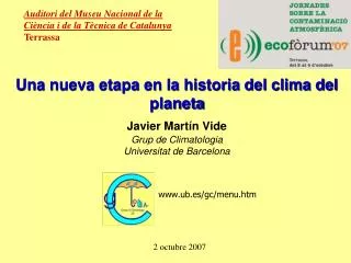 Auditori del Museu Nacional de la Ciència i de la Tècnica de Catalunya Terrassa