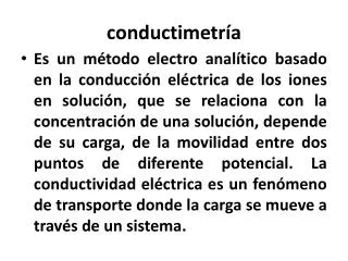 conductimetr a