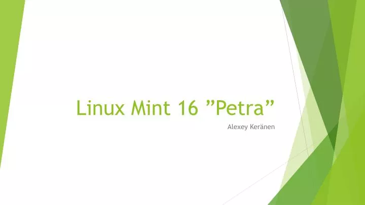 linux mint 16 petra