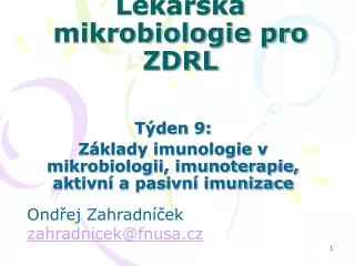 l ka sk mikrobiologie pro zdrl
