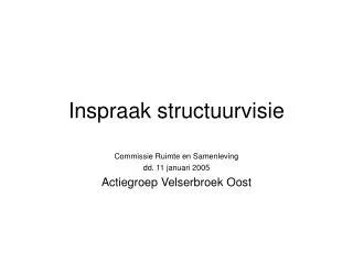 inspraak structuurvisie