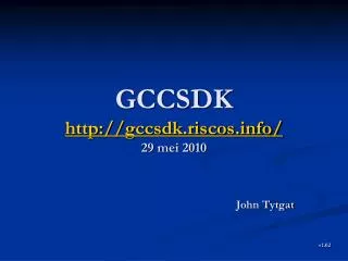 gccsdk http gccsdk riscos info 29 mei 2010
