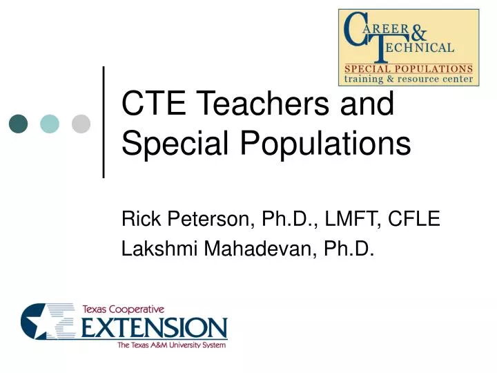 cte teachers and special populations