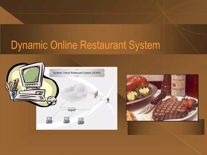 dynamic online restaurant system