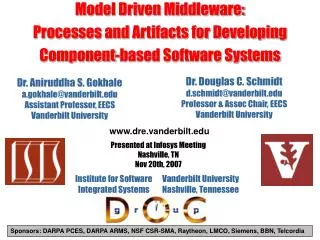 Model Driven Middleware: Processes and Artifacts for Developing Component-based Software Systems