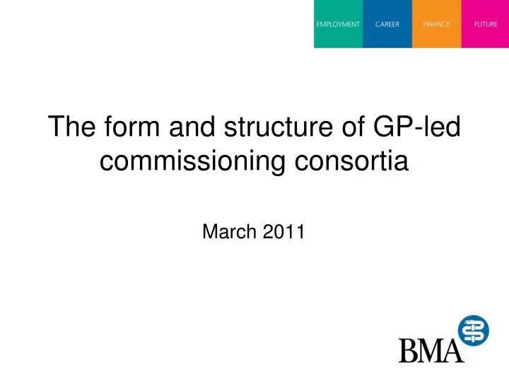 the form and structure of gp led commissioning consortia