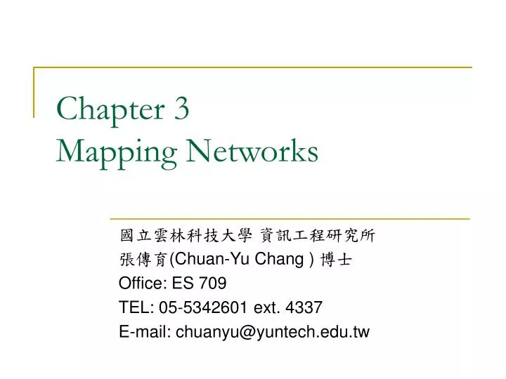 chapter 3 mapping networks