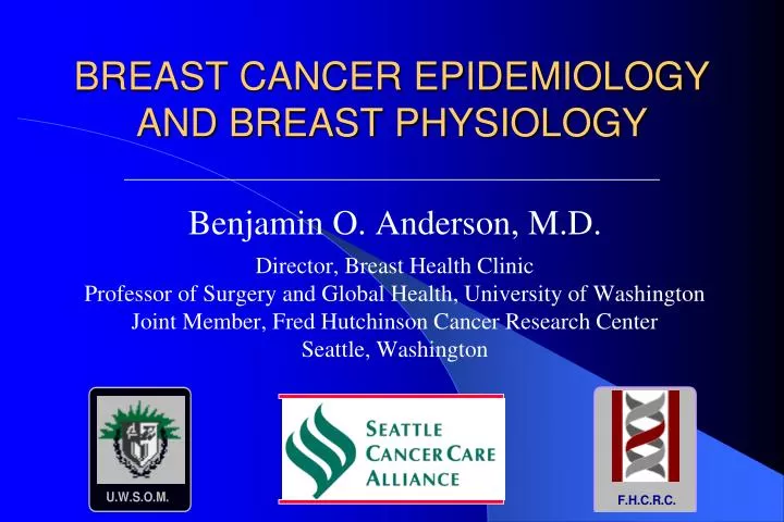 breast cancer epidemiology and breast physiology