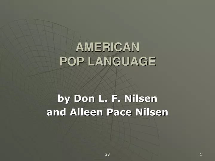 american pop language