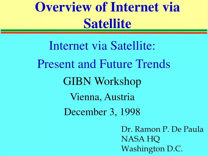 overview of internet via satellite