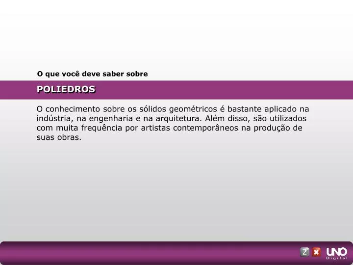 Portal del Profesor - Geometria Espacial: Poliedros e Corpos Redondos: Como  São?