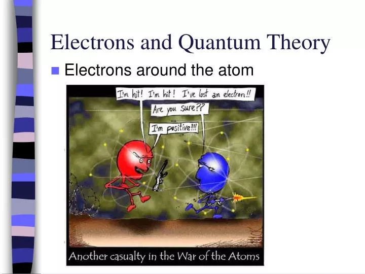 electrons and quantum theory