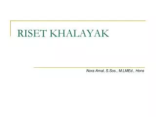 riset khalayak