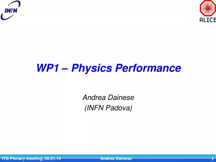 wp1 physics performance