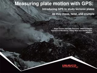 Measuring plate motion with GPS: Introducing GPS to study tectonic plates