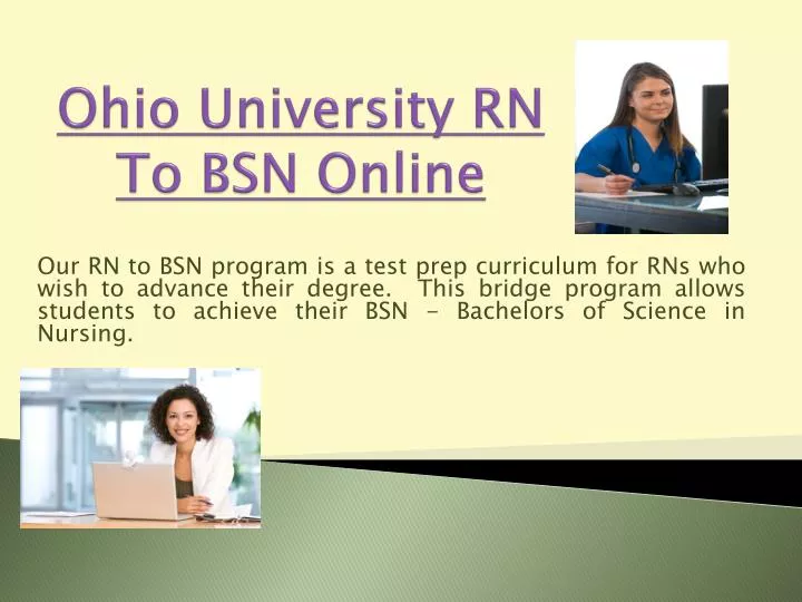 ohio university rn to bsn online