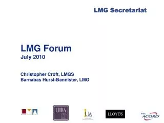 LMG Forum July 2010