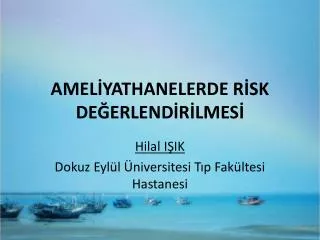 amel yathanelerde r sk de erlend r lmes